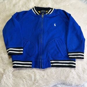 👕 5/$55 - Polo by Ralph Lauren Royal Blue Jacket with white and black Trim